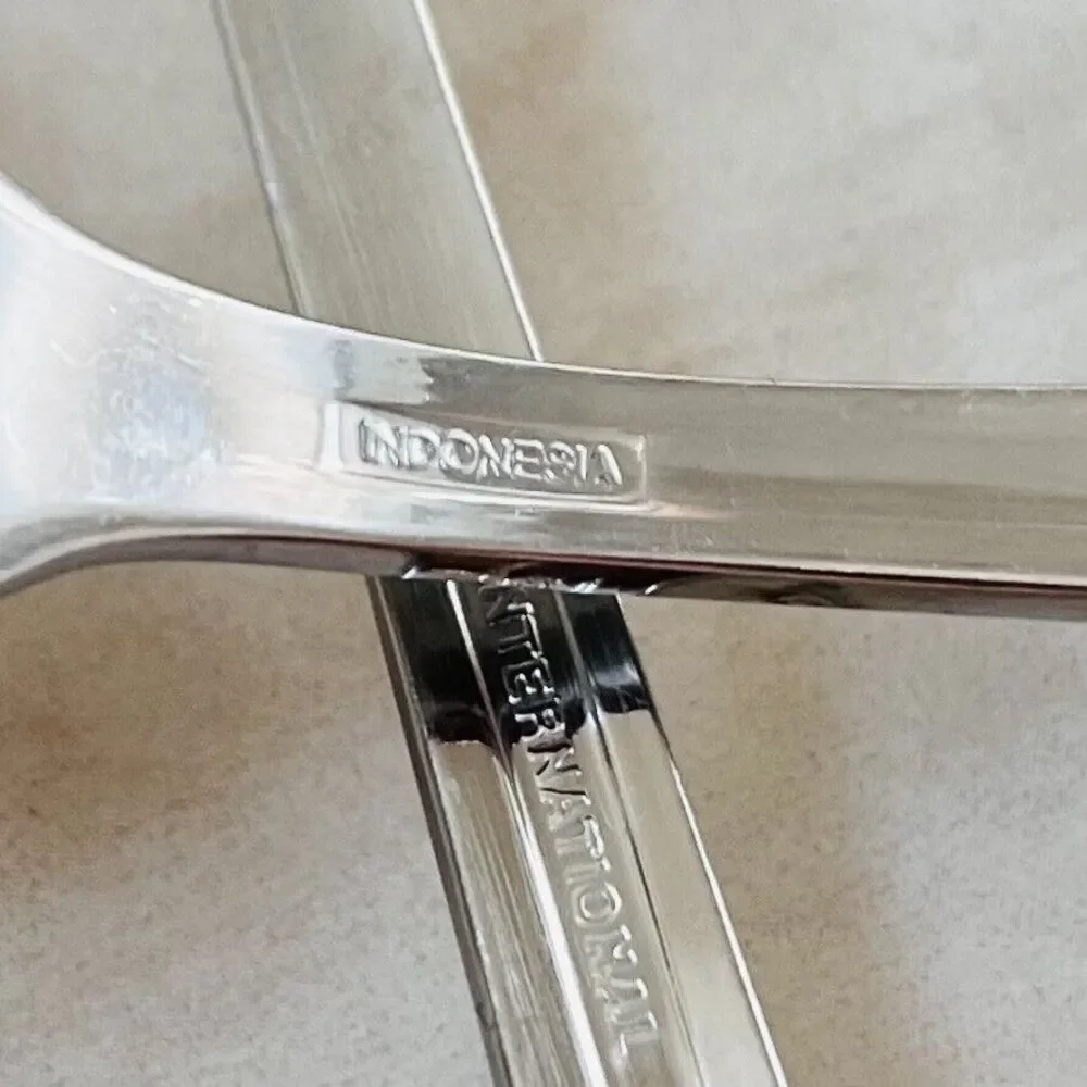 INTERNATIONAL Silver INS330 Stainless 18/10 Flatware Salad Forks 3pc